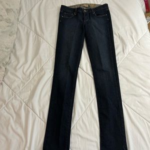 Paige navy skinny jeans size 27